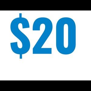 All items over $20 will be discounted for one week.